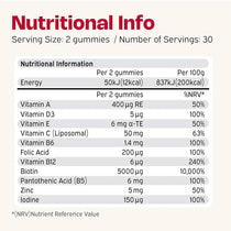 Nutriburst Hair Skin And Nails Gummies 60 Count