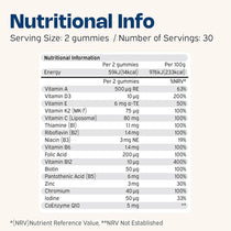 Nutriburst Men's Multivitamin Gummies 60 Count