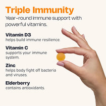 Nutriburst Triple Immunity Gummies 60 Count