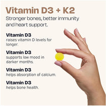 Nutriburst Vitamin D3 2000IU And K2 100mcg Gummies 60 Count