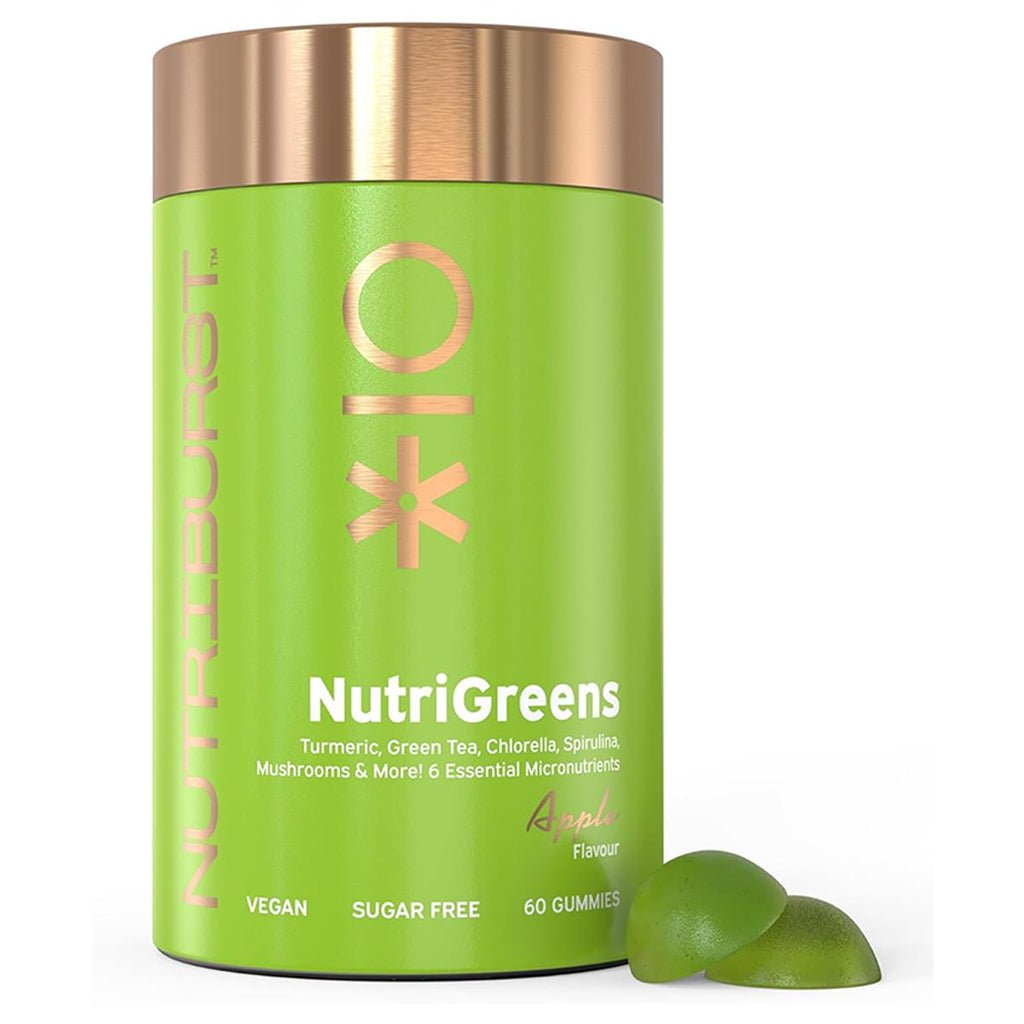 Nutriburst NutriGreens Gummies 60 Count Apple Flavour