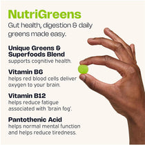 Nutriburst NutriGreens Gummies 60 Count Apple Flavour