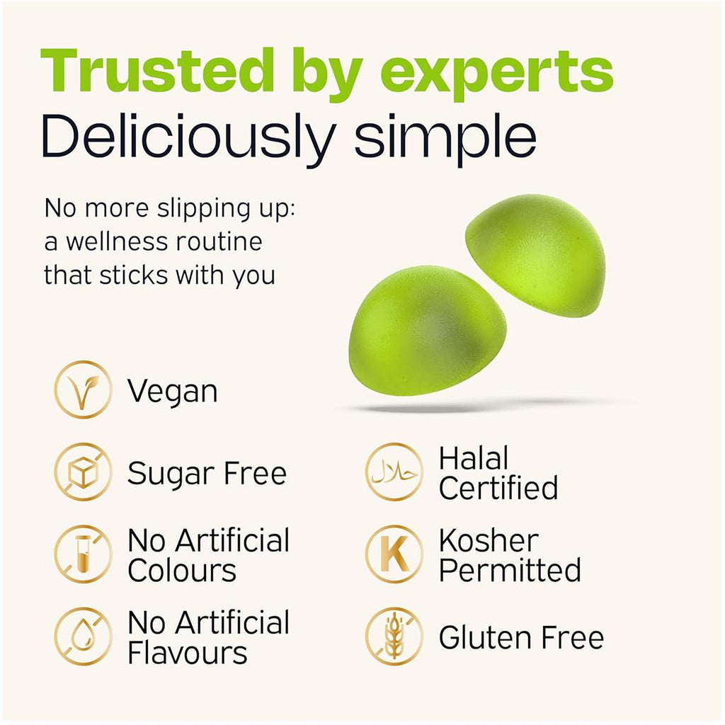 Nutriburst NutriGreens Gummies 60 Count Apple Flavour