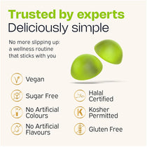 Nutriburst NutriGreens Gummies 60 Count Apple Flavour