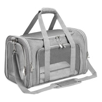 Generic Large Pet Travel Bag Grey Black