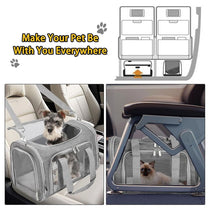 Generic Large Pet Travel Bag Grey Black