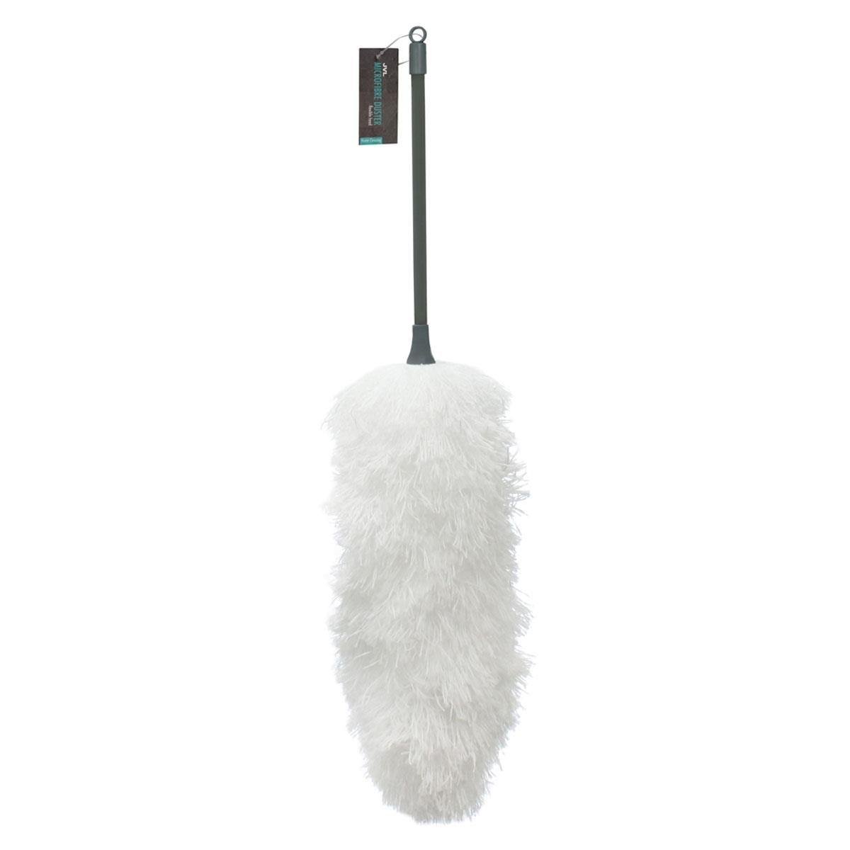 JVL Lightweight Flexible Microfibre Duster With Pole Grey And Turquoise