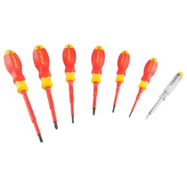 Stanley VDE Insulated Screwdriver Set 7 Piece Pack Red