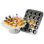 Chicago Metallic Professional Non Stick Fillable Mini Cupcake Tin Grey