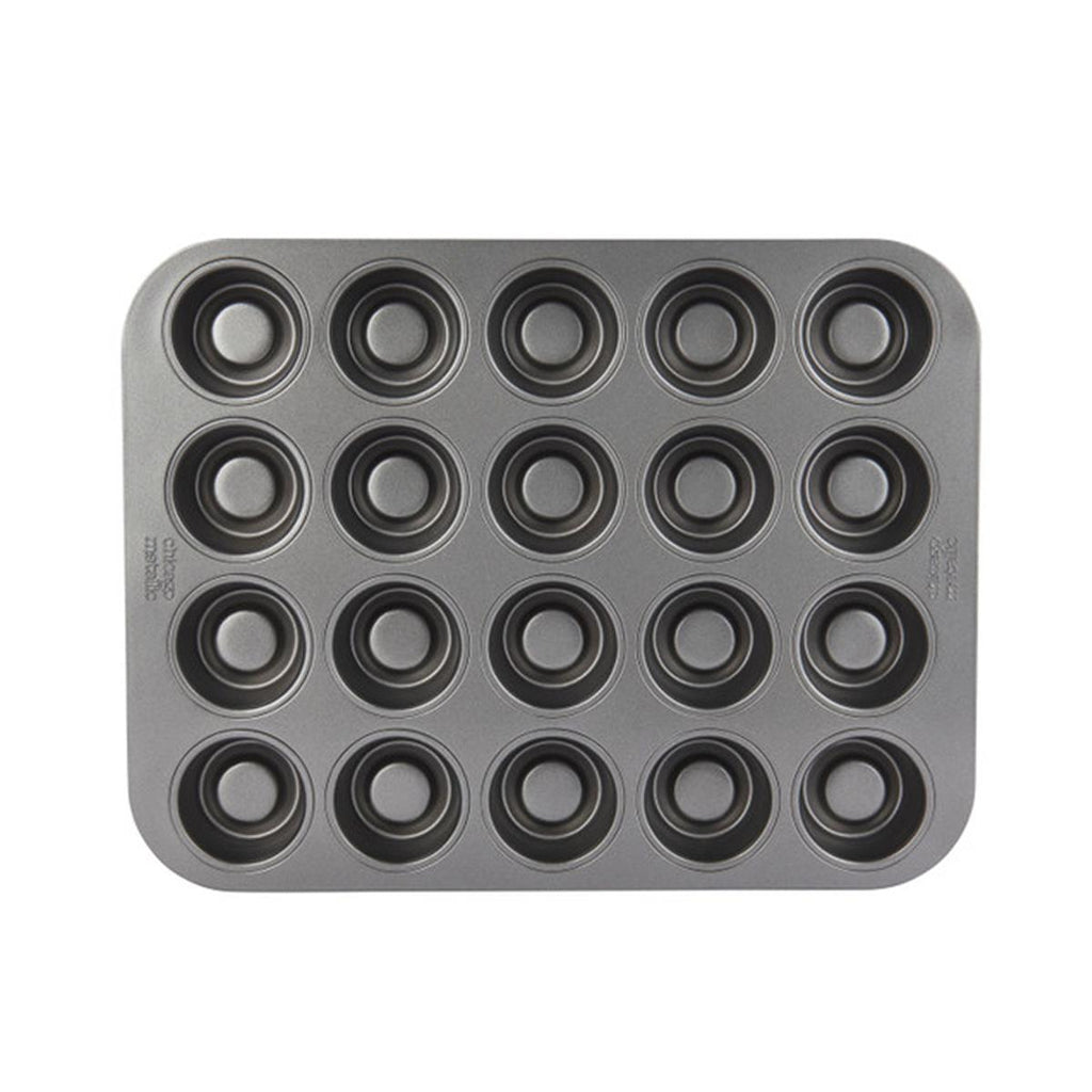 Chicago Metallic Professional Non Stick Fillable Mini Cupcake Tin Grey