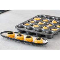 Chicago Metallic Professional Non Stick Fillable Mini Cupcake Tin Grey