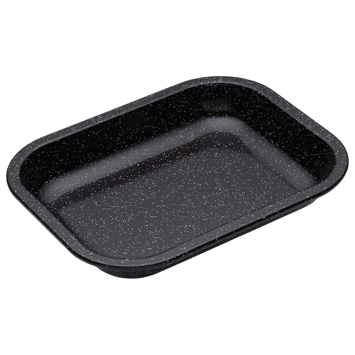 MasterClass Vitreous Enamel 27cm Roasting Tin Black