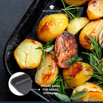 MasterClass Vitreous Enamel 27cm Roasting Tin Black