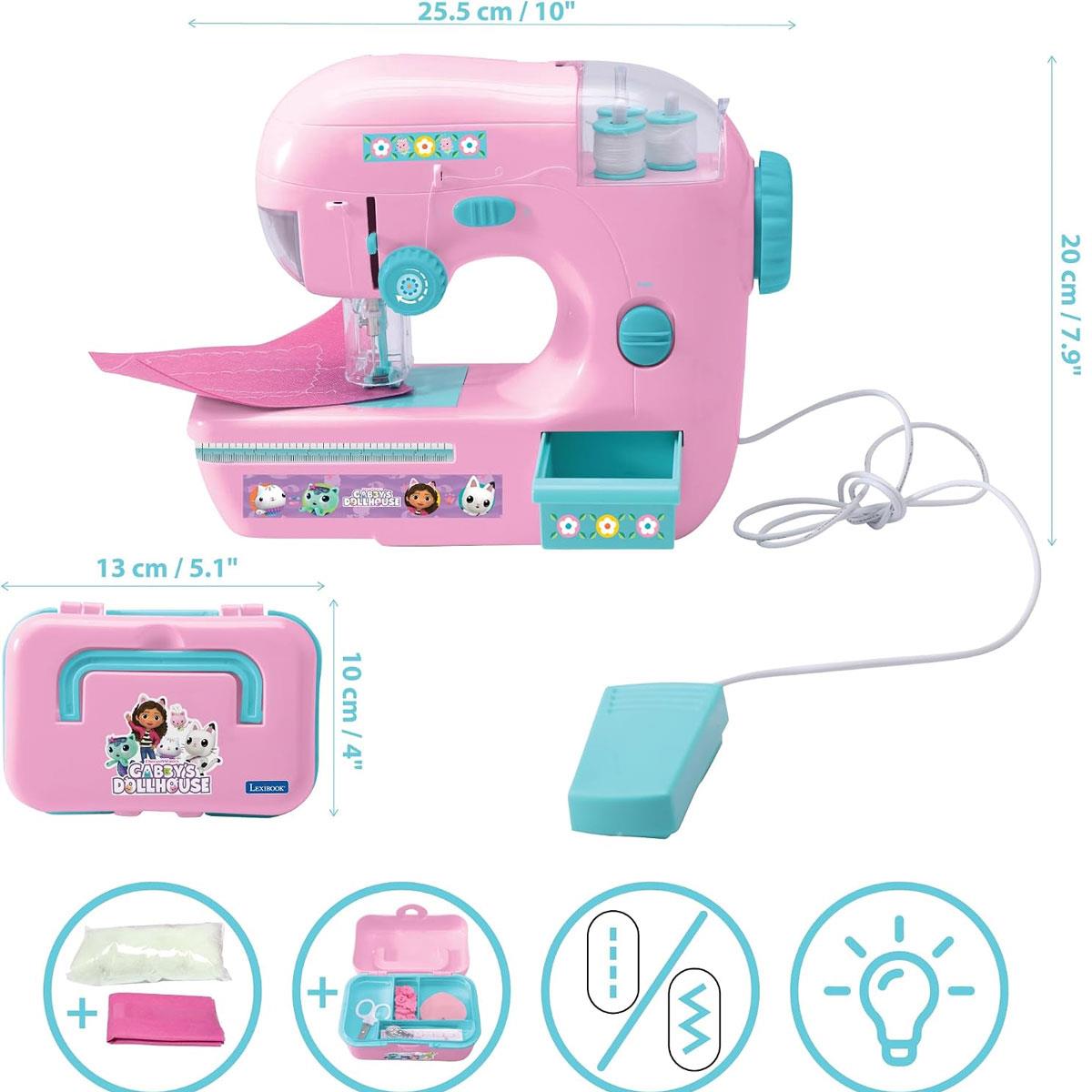 Lexibook Gabby's Dollhouse Toy Sewing Machine Pink