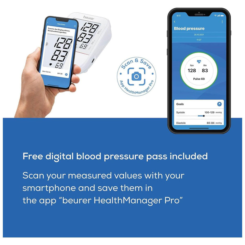Beurer BM 38 Upper Arm Blood Pressure Monitor White