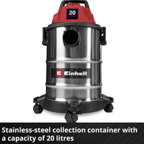 Einhell TC-VC 2045 S Wet And Dry Vacuum Cleaner Red