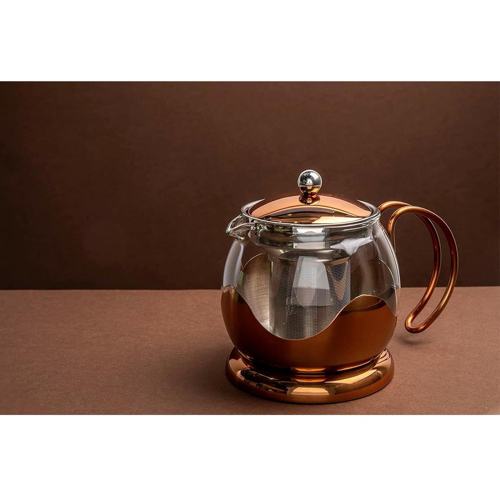 La Cafetiere Izmir Glass Tea Infuser 2-Cup Copper