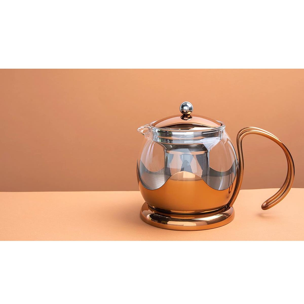 La Cafetiere Izmir Glass Tea Infuser 2-Cup Copper