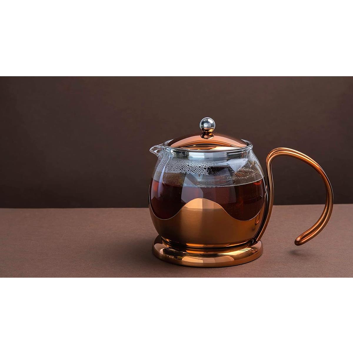 La Cafetiere Izmir Glass Tea Infuser 2-Cup Copper