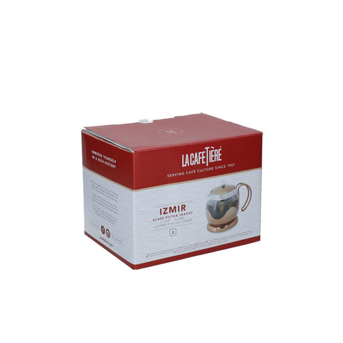 La Cafetiere Izmir Glass Tea Infuser 2-Cup Copper