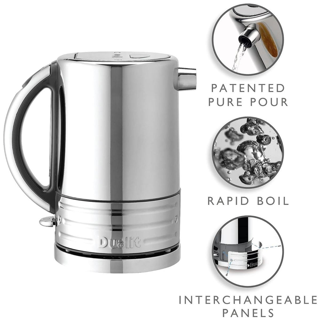 Dualit Architect Electric Kettle 1.5 Litre Silver/Grey Trim