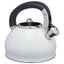 KitchenCraft Lovello Textured Whistling Stove Top Kettle 2.5L Ice White