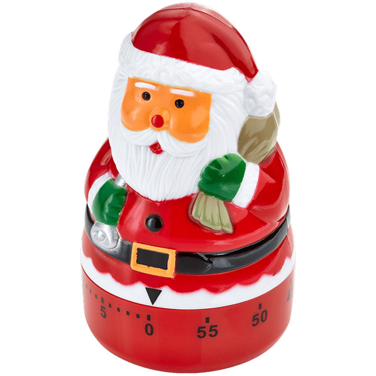Judge Santa 60 Minute Wind-Up Kitchen Timer - Red