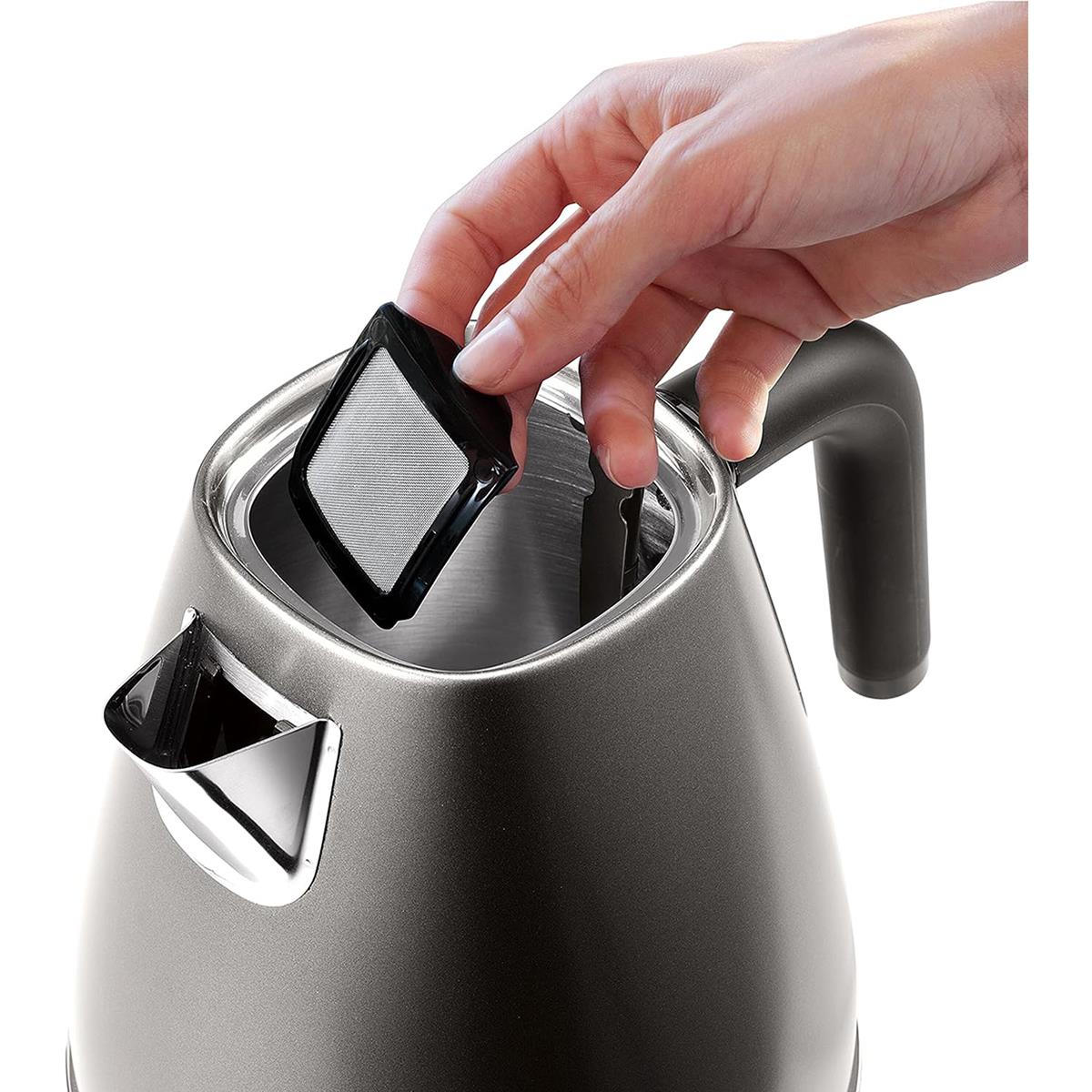 Delonghi Distinta X Electric Jug Kettle Titanium Black