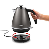 Delonghi Distinta X Electric Jug Kettle Titanium Black