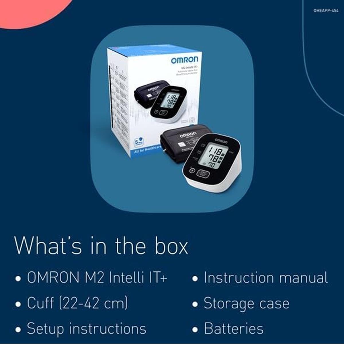 Omron M2 Intelli IT Upper Arm Blood Pressure Monitor Black/White