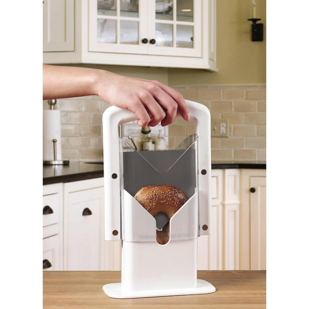 KitchenCraft Bagel Slicer And Cutter Manual - White