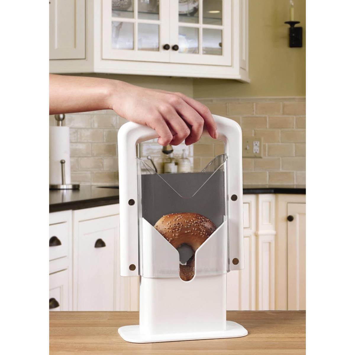 KitchenCraft Bagel Slicer And Cutter Manual - White