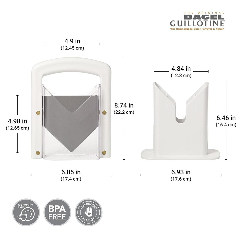KitchenCraft Bagel Slicer And Cutter Manual - White