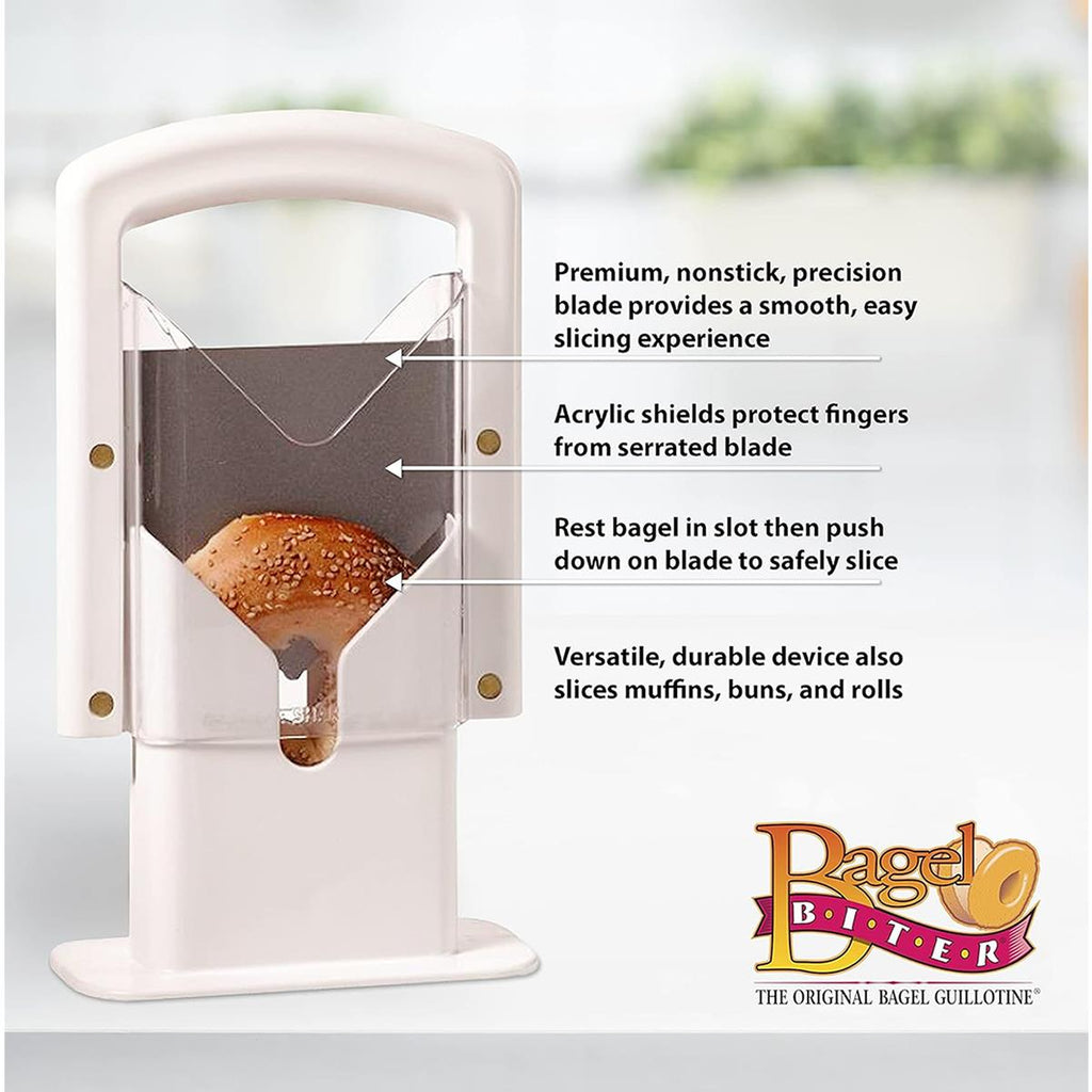 KitchenCraft Bagel Slicer And Cutter Manual - White