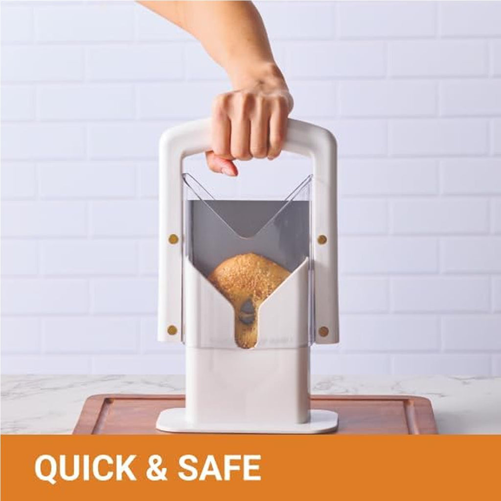 KitchenCraft Bagel Slicer And Cutter Manual - White