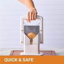 KitchenCraft Bagel Slicer And Cutter Manual - White