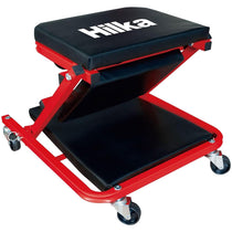 Hilka 2-in-1 Car Creeper & Mechanic Seat Rolling Red/Black