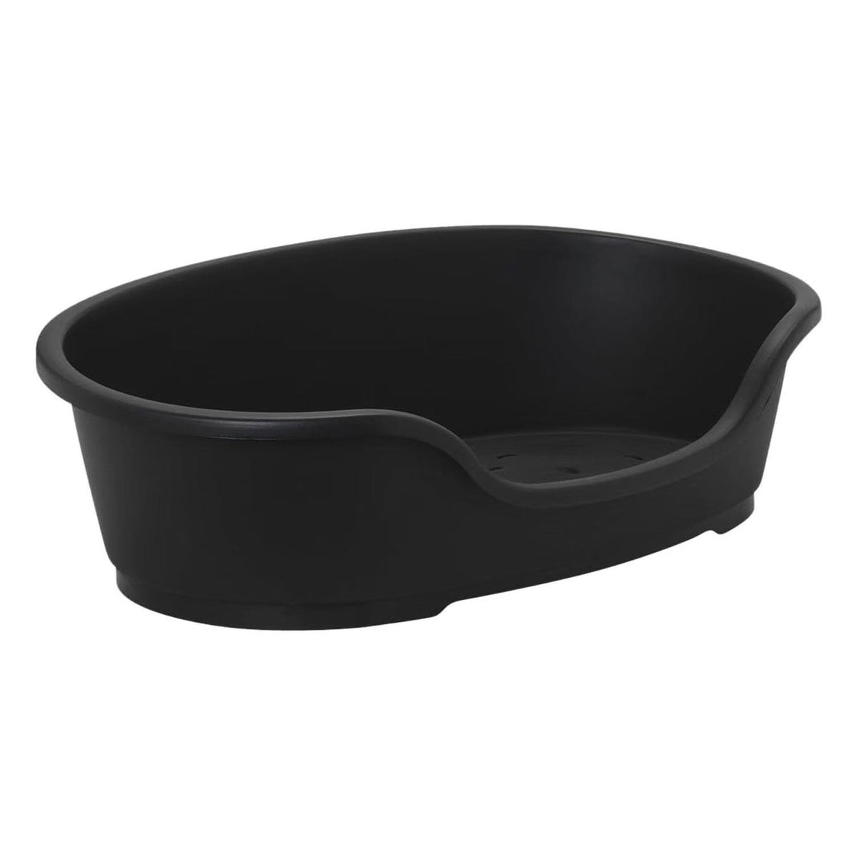 Petface Heavy Duty Plastic Dog Bed Basket Large 92cm Black