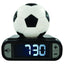 Lexibook Soccer Ball Digital Alarm Clock with Night Light LCD Display Snooze and Adjustable Volume Black White
