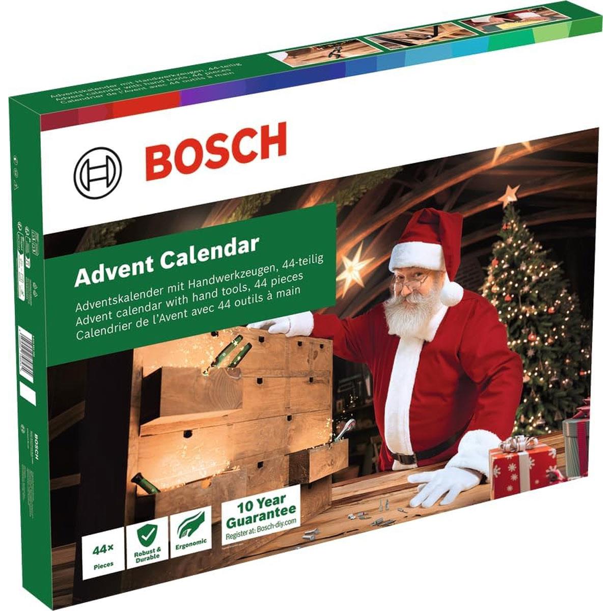 Bosch DIY Advent Calendar 2026 44-Piece Hand Tool Set With Screwdriver Bits Pliers & Storage Bag