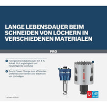 Bosch Pro Multi Material PC Plus Hole Saw Set 11-Piece 25–86 mm Power Change Plus
