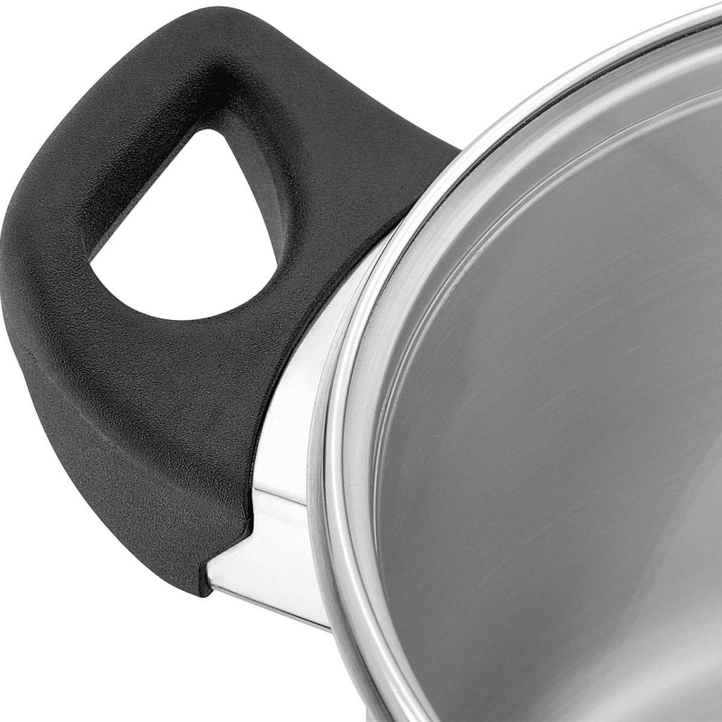 Judge Vista 4 Piece Stainless Steel Cookware Set Induction Compatible 18cm Saucepan 20cm And 24cm Silver