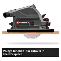 Einhell Professional Cordless Plunge Saw 18V Brushless 165mm Blade 56mm Cut Bare Unit