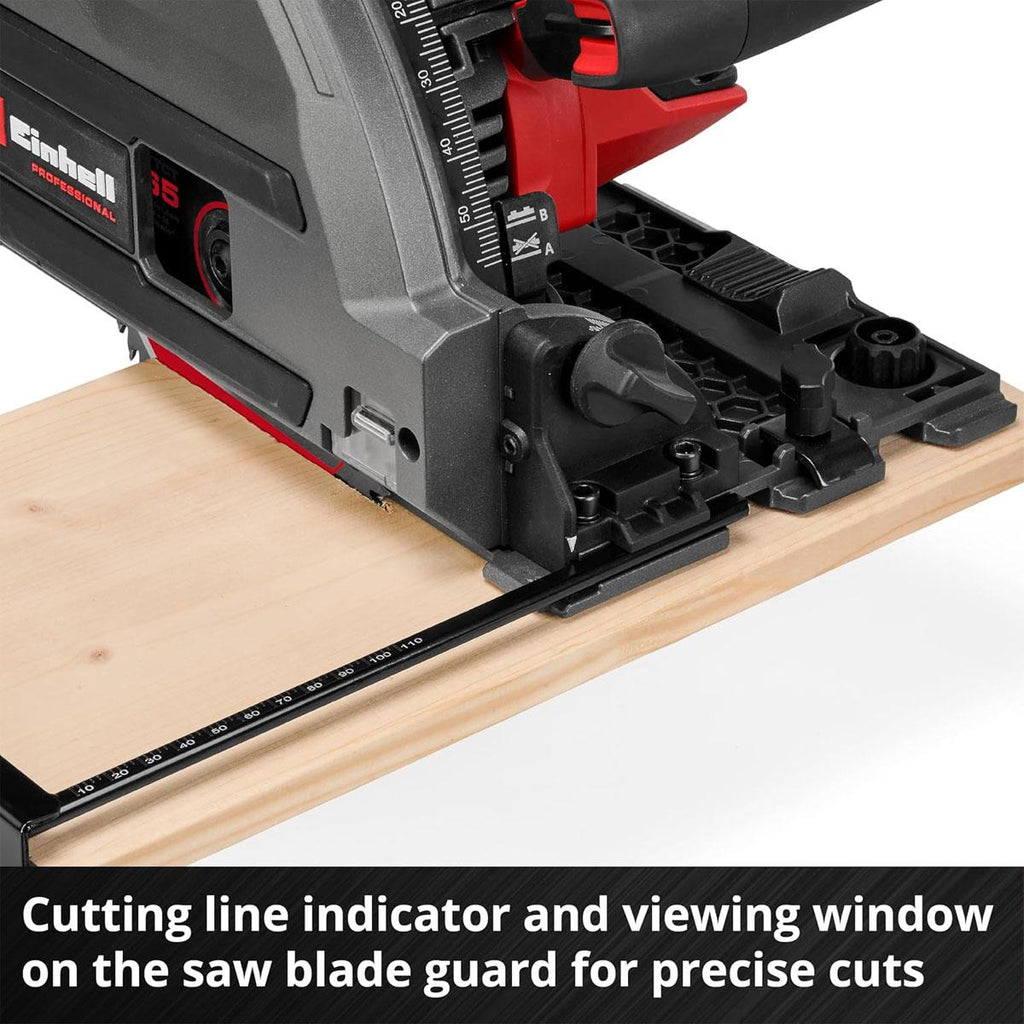 Einhell Professional Cordless Plunge Saw 18V Brushless 165mm Blade 56mm Cut Bare Unit