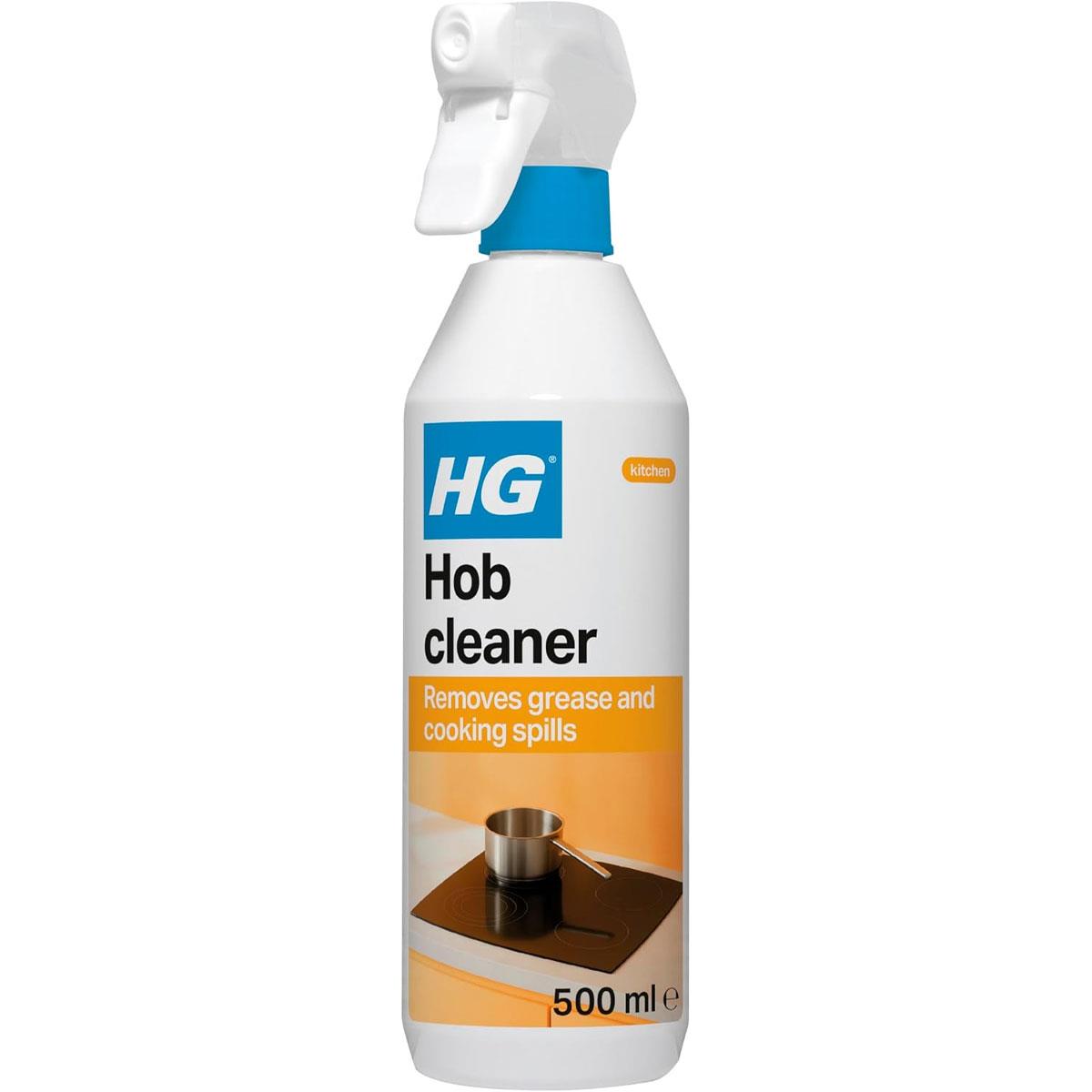 HG Hob Cleaner Spray 500ml for Ceramic Induction Gas & Electric Cooktops Kitchen Grease Remover