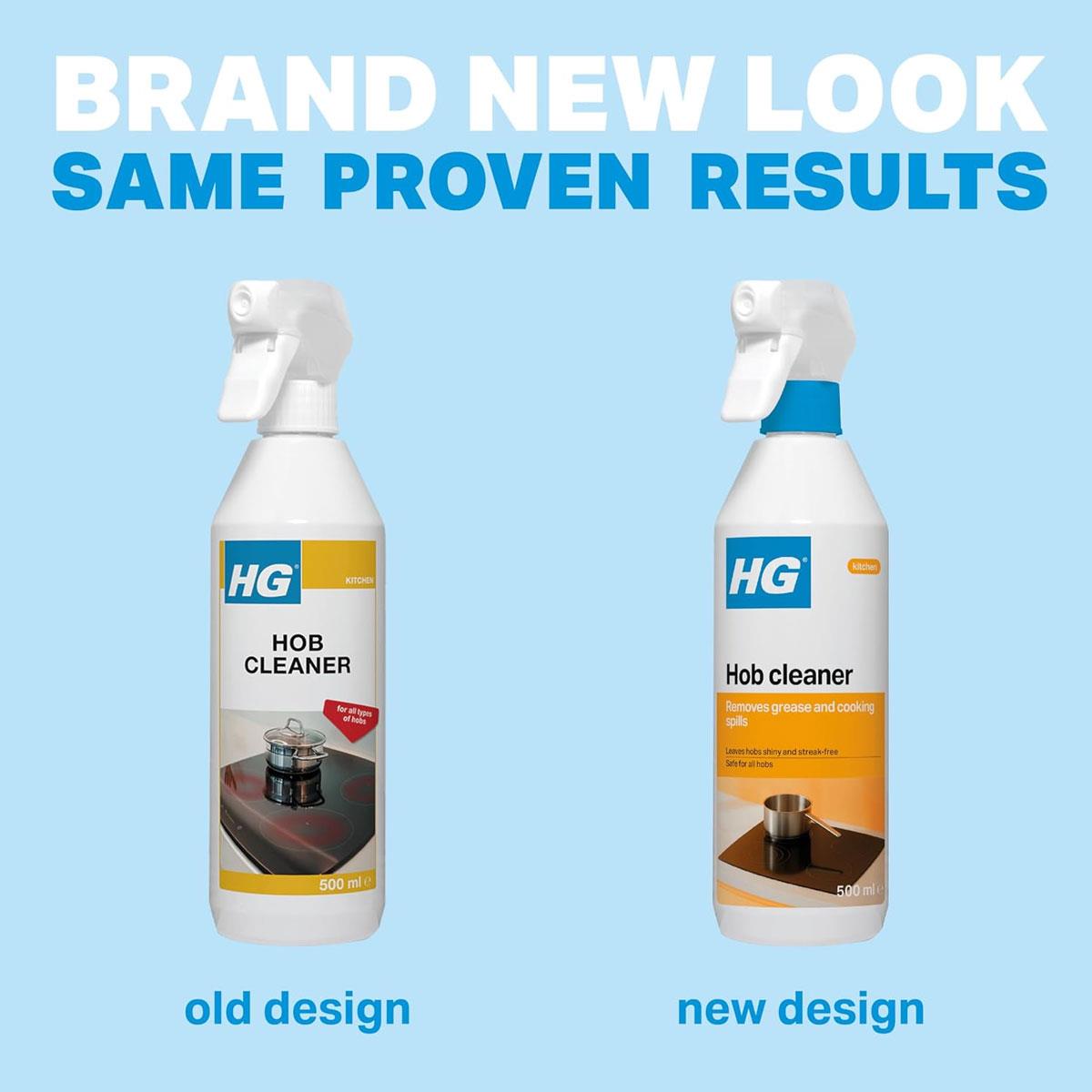HG Hob Cleaner Spray 500ml for Ceramic Induction Gas & Electric Cooktops Kitchen Grease Remover