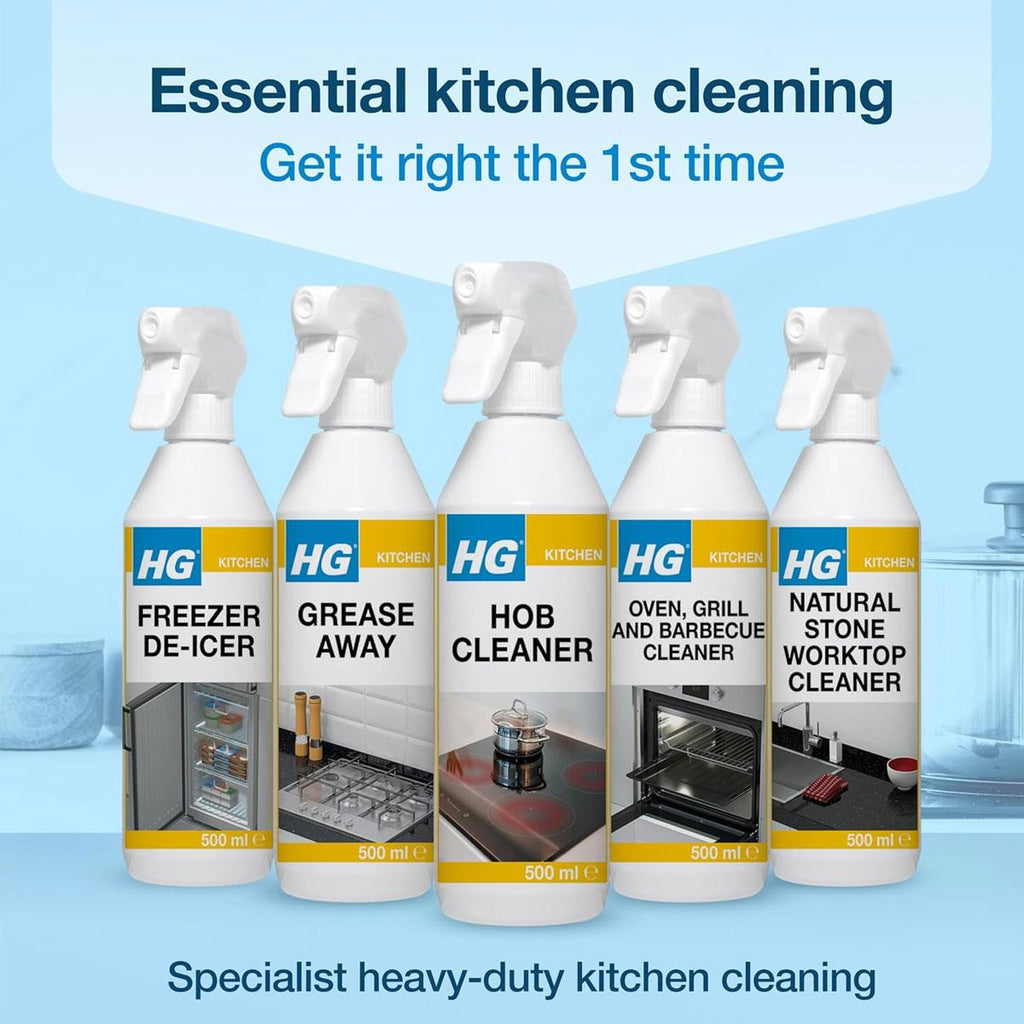 HG Hob Cleaner Spray 500ml for Ceramic Induction Gas & Electric Cooktops Kitchen Grease Remover