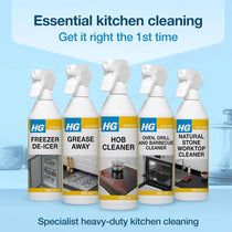 HG Hob Cleaner Spray 500ml for Ceramic Induction Gas & Electric Cooktops Kitchen Grease Remover