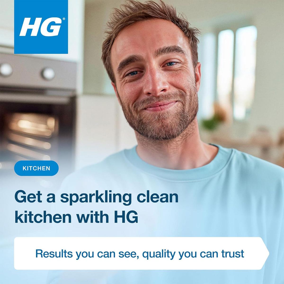HG Hob Cleaner Spray 500ml for Ceramic Induction Gas & Electric Cooktops Kitchen Grease Remover