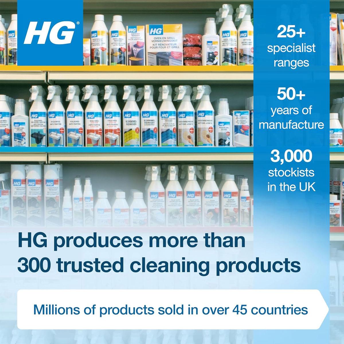 HG Hob Cleaner Spray 500ml for Ceramic Induction Gas & Electric Cooktops Kitchen Grease Remover